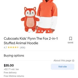 Cute fox plush/hoodie